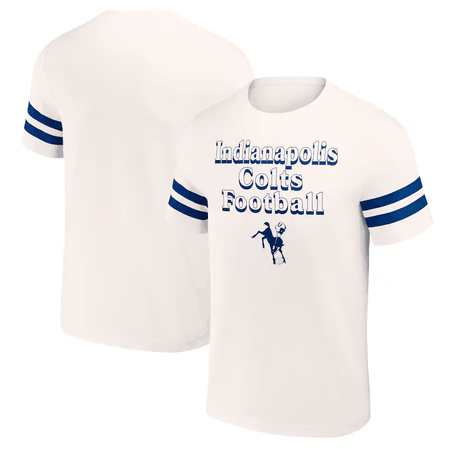 Men's Indianapolis Colts Cream x Darius Rucker Collection Vintage T-Shirt Men's Indianapolis Colts Cream x Darius Rucker Collection Vintage T-Shirt